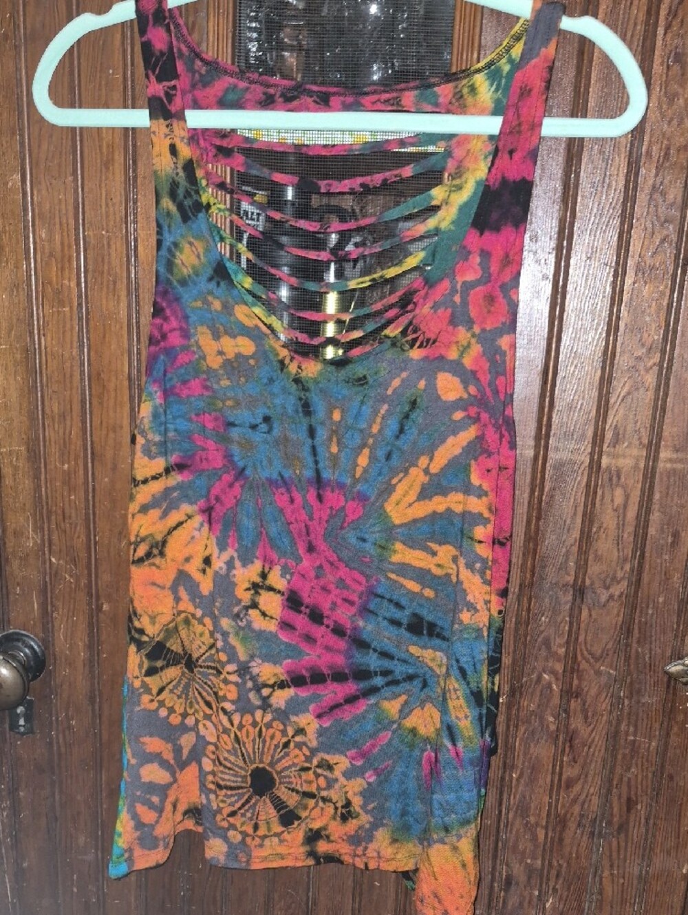 Sexy Tie-dye Cutout Tank